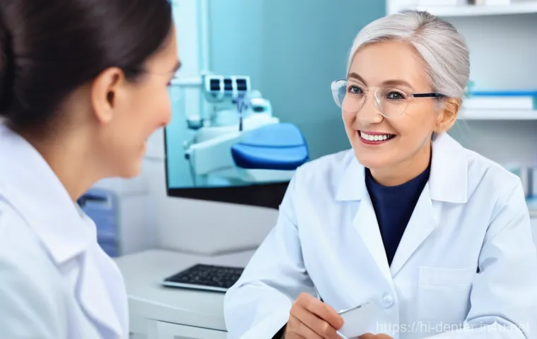 치과위생사 임상 케이스 발표 - **Prompt:** A diverse group of dental professionals, including male and female dentists and students...